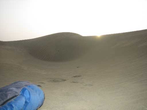 Sunrise in the Takla Makan Desert